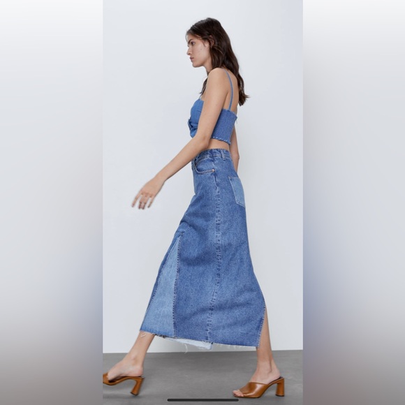 Limited collection ZARA DENIM skirt XS - Picture 2 of 7